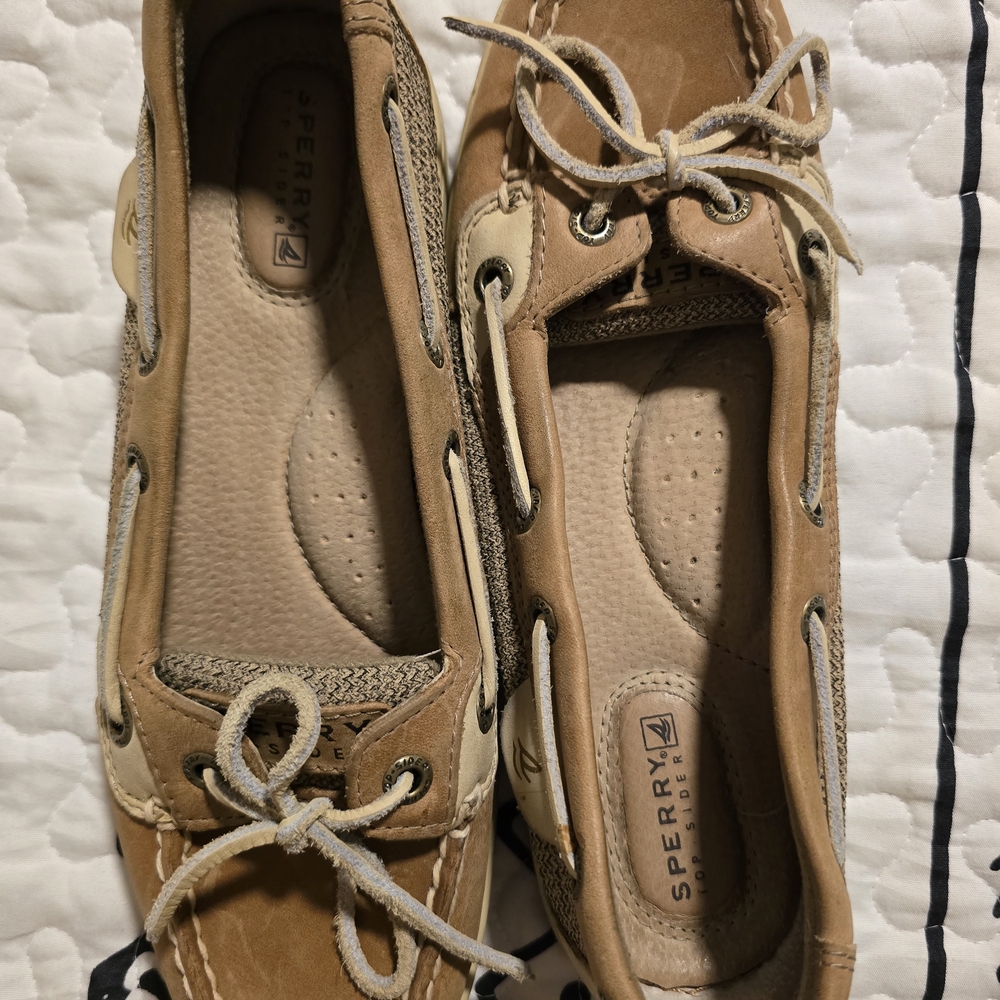 Sperry Light Brown Boat Shoes